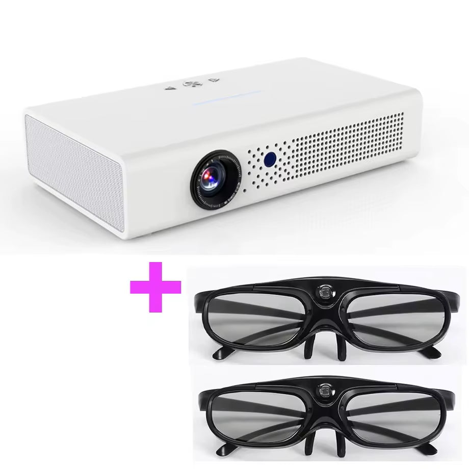 4K 3D Daytime V6 Projector High Brightness Android 9.0 2G + 32G Bluetooth 5G Wifi Full Hd 1080P Video Game Projectors