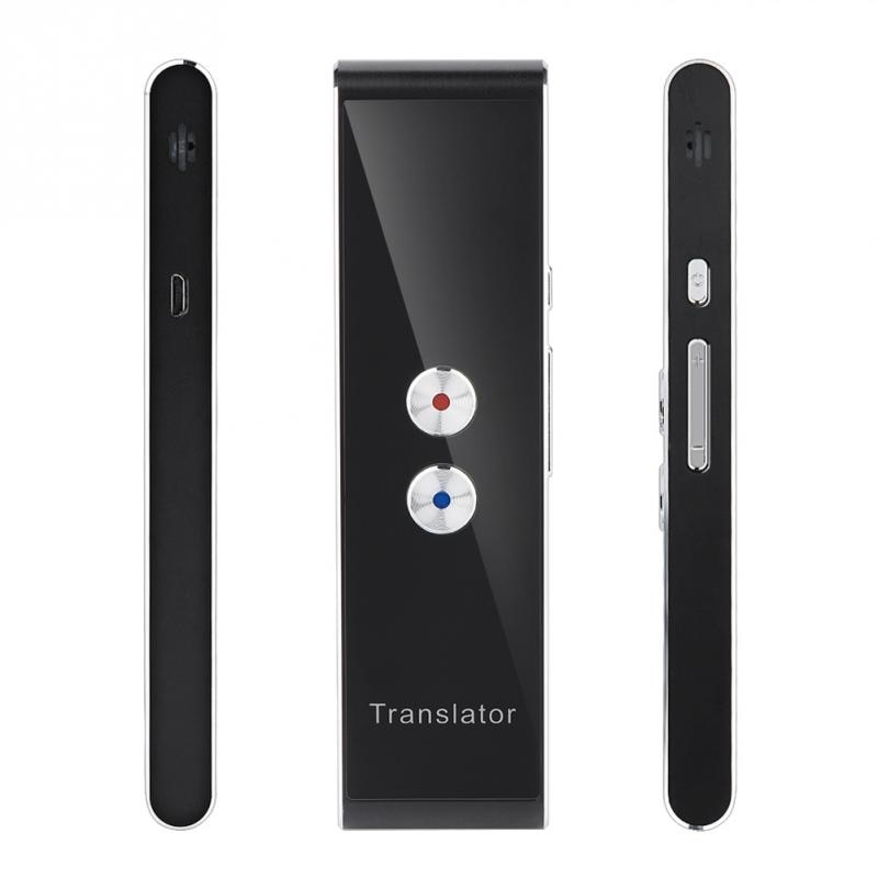 Bluetooth 40 Languages Real Time Speech Translator 2.4G Smart Pocket Interpreter Portable High Quality