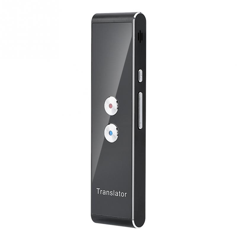 Bluetooth 40 Languages Real Time Speech Translator 2.4G Smart Pocket Interpreter Portable High Quality