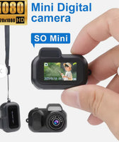 Retro Mini Camera With Screen Indoor Home Outdoor 1080p HD Portable Very Small Camera Video Support Holiday Gifts
