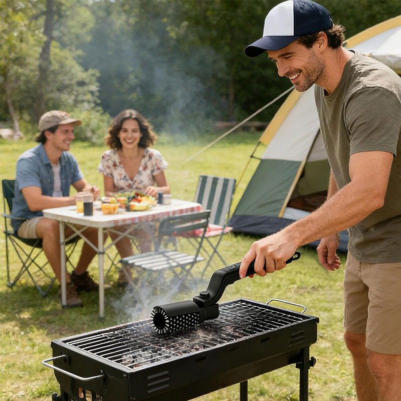 Rechargeable Electric Cleaning Brush for Grill & Floors, 3-in-1 Power Scrubber for BBQ, Patio, Tile