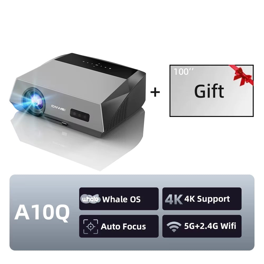 A10Q Projector 4K Full HD 1080P Home Theater Google TV Wifi Smart TV Autofocus Netfli Beam Проектор for Outdoor