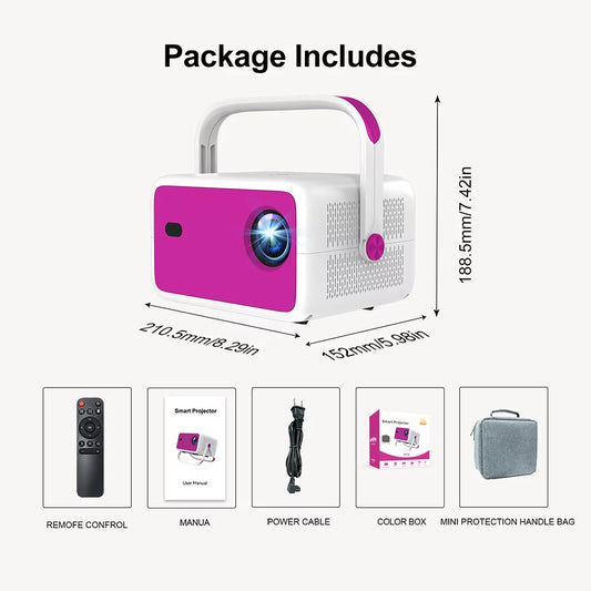 4K 1080P HD Projector 650 ANSI Auto Focus Android 11 H713 Wifi6 BT5.2 Portable Outdoor Video Smart Home Theater Projectors