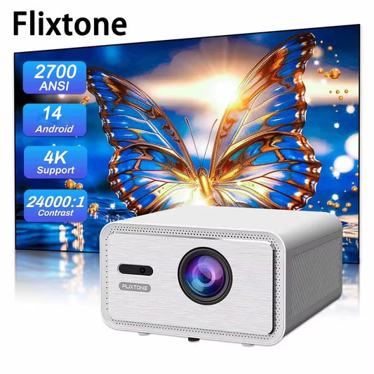 D9W Mini Pro Projector 2700 ANSI Full Hd 1080P 4K Projectors for Movies Beam Android 14 Smart Tv Video LED Home Theater