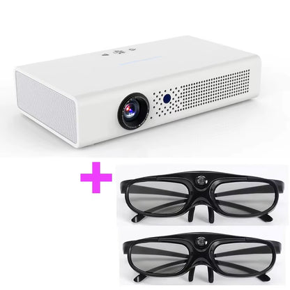 4K 3D Daytime V6 Projector High Brightness Android 9.0 2G + 32G Bluetooth 5G Wifi Full Hd 1080P Video Game Projectors