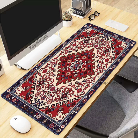 Persian Carpet Mysterious Retro Mouse Pad Pc Gamer Mousepad Rubber Mouse Mat Gaming Speed Keyboard Pads Office Rubber Desk Mat