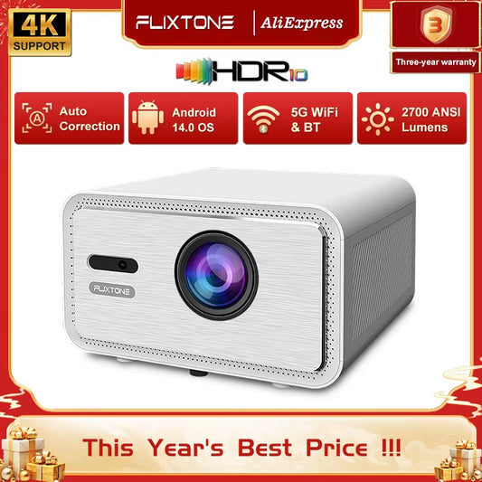 D9W Mini Pro Projector 2700 ANSI Full Hd 1080P 4K Projectors for Movies Beam Android Smart Tv Video LED Home Theater