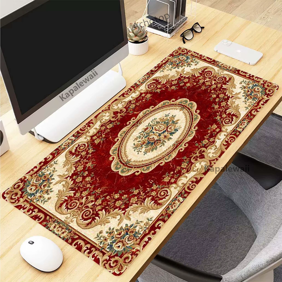 Persian Carpet Mysterious Retro Mouse Pad Pc Gamer Mousepad Rubber Mouse Mat Gaming Speed Keyboard Pads Office Rubber Desk Mat