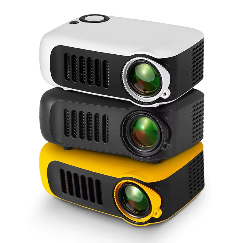 MINI Projector Portable 3D LED Video Projectors Home Cinema Theater Game Laser Beamer Smart TV BOX 1080P 4K via HD Port A2000