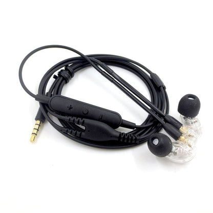 Audio cable suitable for Shure SE215+wired version MMCX interface headphone cable with wired control