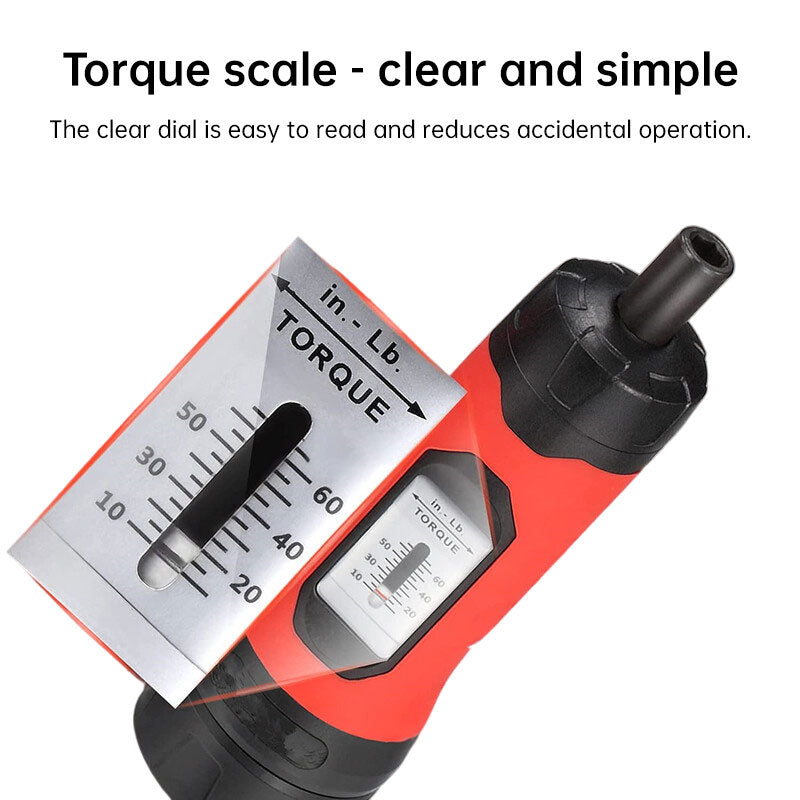 1/4-Inch Drive Preset Torque Screwdriver Set (15-65 in-lb) - Professional Gunsmithing Tool for Pistol & Rifle Maintenance