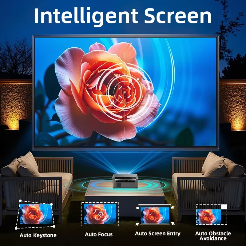 A10Q Projector 4K Full HD 1080P Home Theater Google TV Wifi Smart TV Autofocus Netfli Beam Проектор for Outdoor