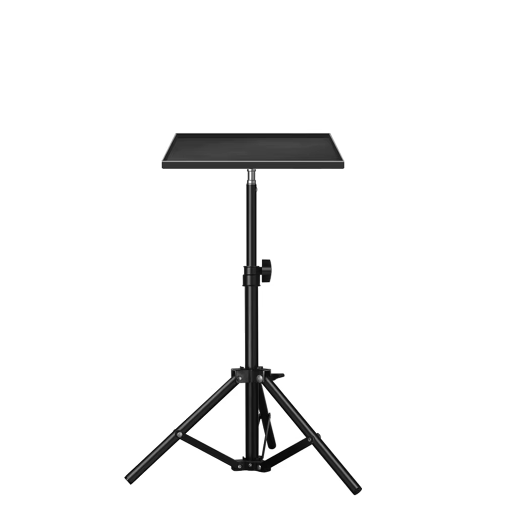Adjustable Floor Projector Stand with 1/4 Inch Thread Universal Mount for Laptops Cameras and Equipment