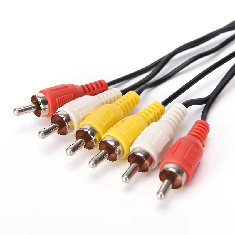 1M for TCL TV Red White and Yellow Female Male Cable Video Component AV Adapter Cable