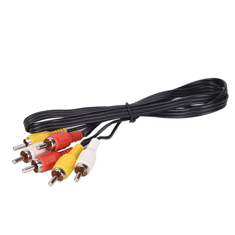 1M for TCL TV Red White and Yellow Female Male Cable Video Component AV Adapter Cable