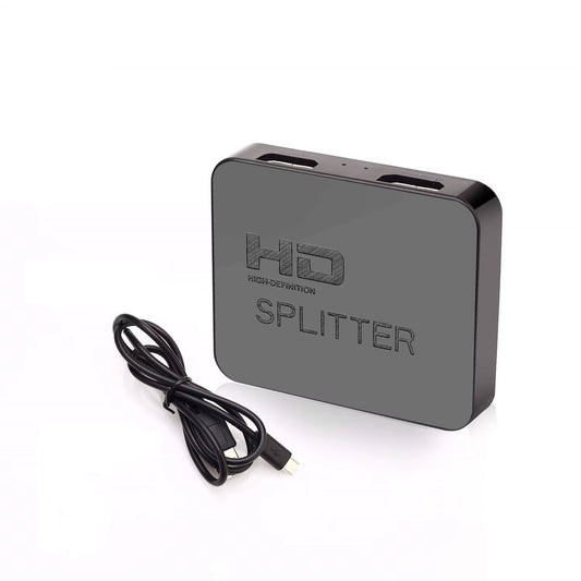 4K 1080P HDCP Hdmi-Compatible Splitter 1X2 Signal Amplifier Audio Video Distributor for Projectors 1 in 2 Out