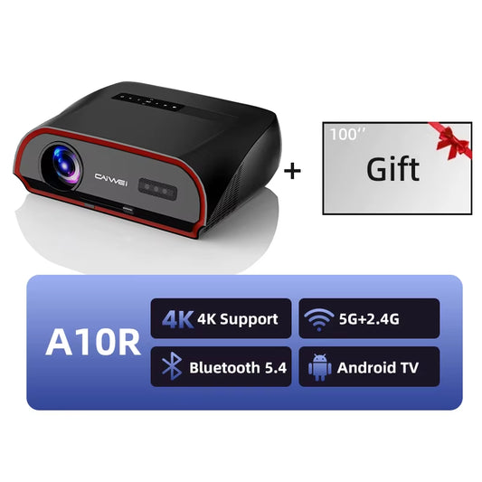 A10R 3500ANSI 1920 * 1080P Full HD 4K Projector Smart Android Auto Focus Outdoor Home Cinema Projectors for Movies Video
