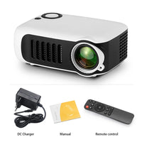 MINI Projector Portable 3D LED Video Projectors Home Cinema Theater Game Laser Beamer Smart TV BOX 1080P 4K via HD Port A2000