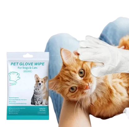 Pet Cleaning Gloves & Wipes